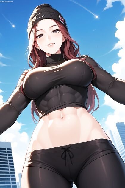 Arms Spread in a Tight Bodysuit for  Hentai Pleasure