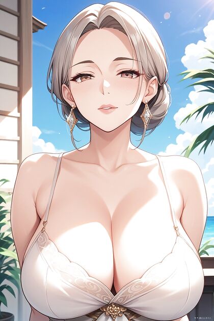 Mature Woman with Massive Curves Enjoying  Hentai Pleasure