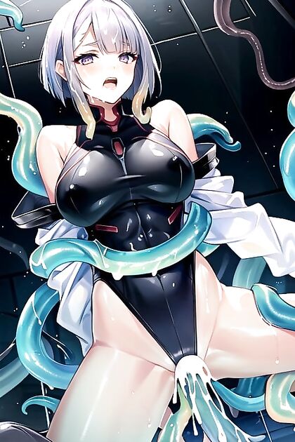 Lucy from Cyberpunk Gets Wild in a Steamy 3-Way Hentai Image