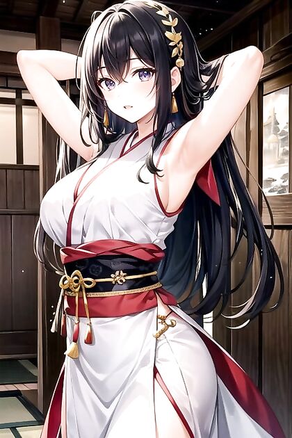 Arms Raised in Ecstasy – Japanese Hentai Porn Image for Pleasure