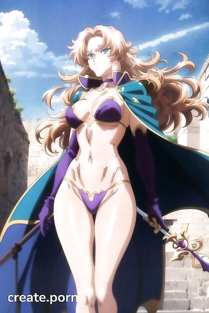 Evil Sorceress Seduces in Slim Anime Style Hentai Picture