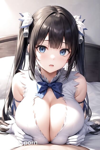Hestia from Danmachi Gets Wild in Bedroom with Massive Breasts Hentai Picture