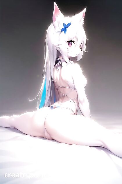 Furry Undresses and Seductively Looks at You in This Hentai Fantasy