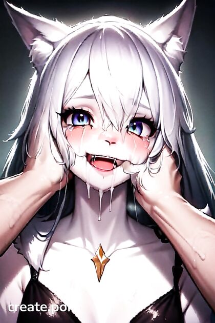 Furry Character Cries Happily While Sucking Thumb in Steamy Hentai Image