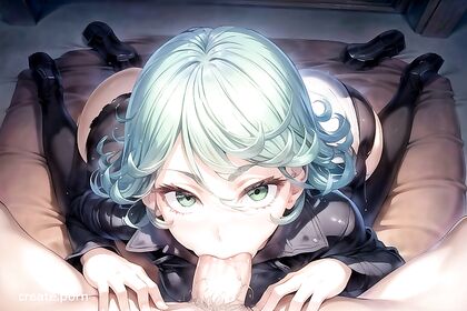 Laying Down While Giving a Sizzling Blowjob in Hentai AIPorn