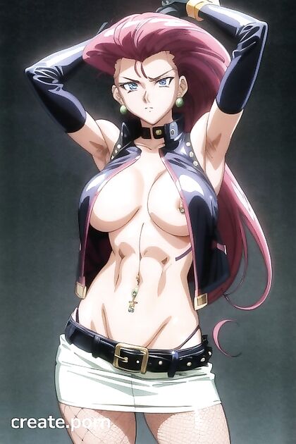 Mohawk Babe Goes Commando with Pubic Hair inSTEAMy Hentai Picture