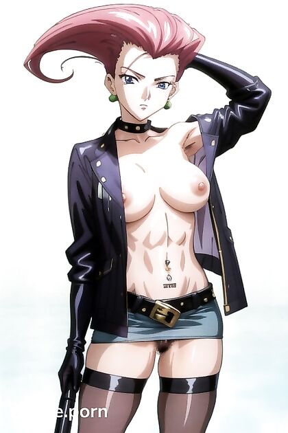 Mohawk Girl 18+ Gets Wild with Dildo Insertions in Anime Style Hentai Picture