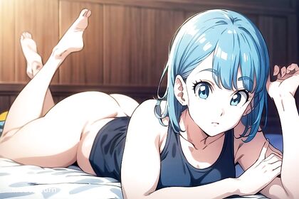 Bulma from Dragon Ball Z Shows Off Her Large Ass in Fit Hentai Images