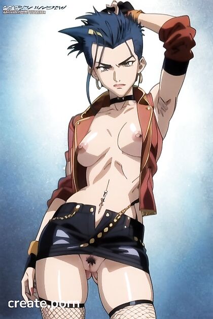 Azula from Avatar Goes Wild Without a Bra in Spiky Wristbands Hentai Picture