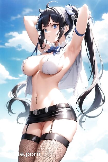 Topless Girl 18+ with Mohawk Enjoys  Hentai Picture