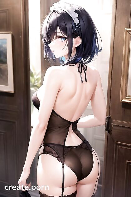Rear View Pleasures with Rem from Re –Zero in Steamy Hentai Images