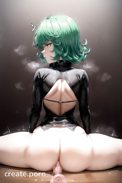 Tatsumaki from One Punch Man Shows Off Her Flexibility in Rear View Hentai Picture