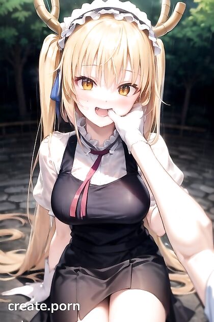 Embarrassed Girl 18+ Sucks Thumb in Snowy Hentai Image