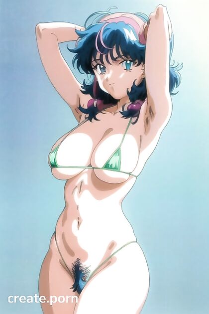 Very Hairy Pubes in Steamy Anime Style Hentai Images