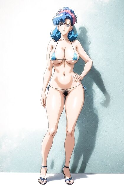 Exploring Pleasure Solo – Medium Breasts and Curvy Hips in hentai AI Picture