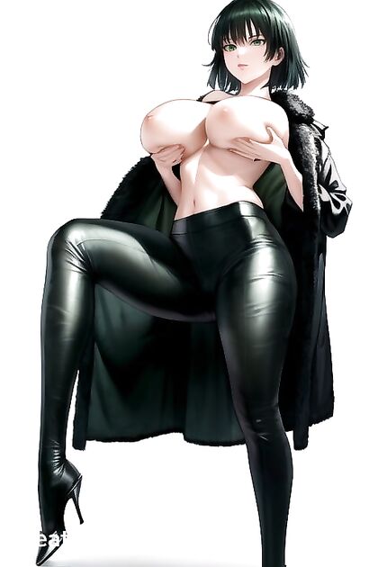 Fubuki from One Punch Man Gets Wild inStanding Position Boob-Grabbing hentai Picture