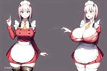 Thick Thighs and Large Round Breasts in Seductive Stocking Hentai Picture