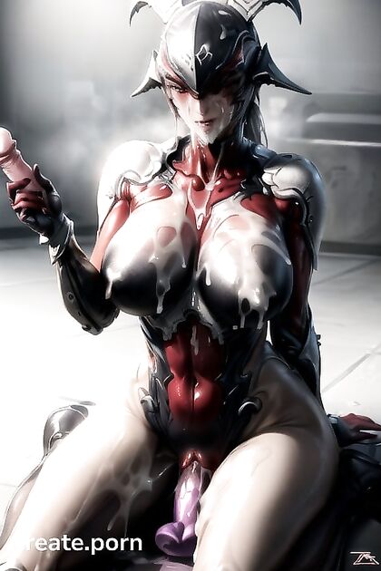 Garuda from Warframe Takes Pleasure with  Dildo Inserts