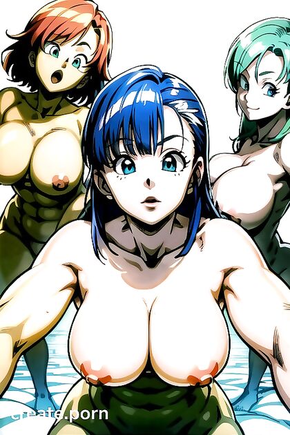 Muscular Bulma from Dragon Ball Z Shows Off Her Ripped Abs in Steamy Hentai Picture
