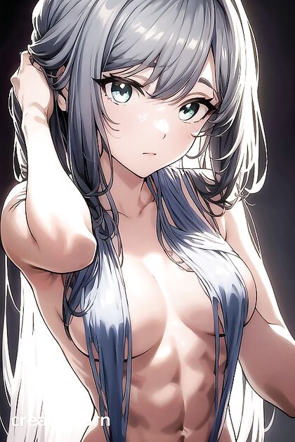 Fit and Muscular Abs showcased in Detailed Hentai AI Porn