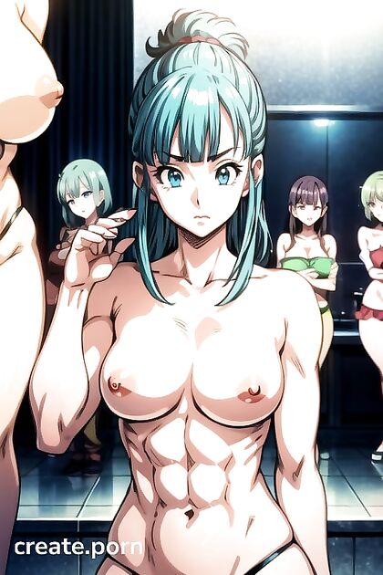 Harem Fantasy with Rounded Asses and Muscular Abs in Hentai Picture