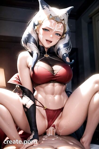 Ahsoka Tano Rides the CowBoy 18+ in Busty Star Wars Hentai Picture