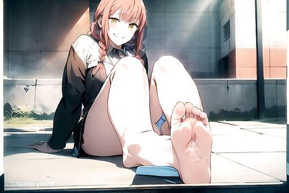 Blushing and Smiling Mischievously at You in This Warm Anime Hentai Image