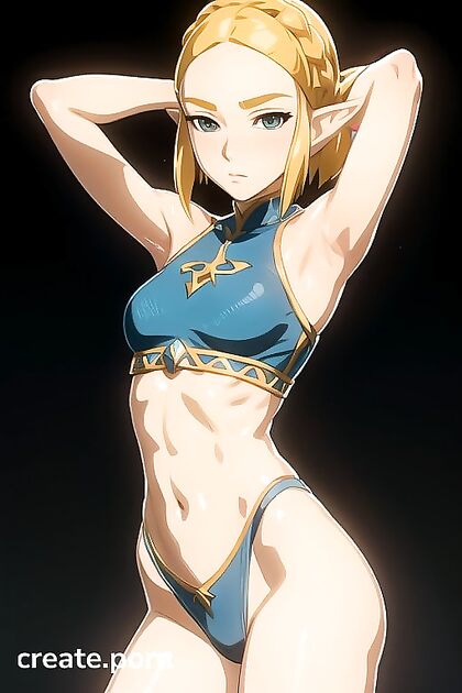 Zelda from The Legend of Zelda Bound and Pleasured in Heartbreaking Hentai Images