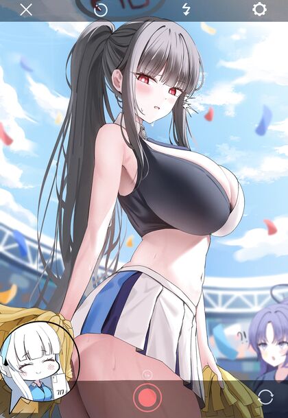 Rio Sucks Cock on Camera as Cheergirl Blowjob XXX HENTAI PIC