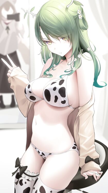 Horny Ceres Fucking Her Furry Puss- Cow Print Edition