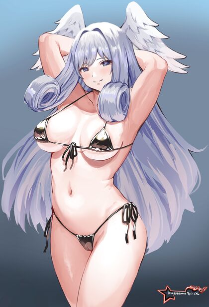 Holy shitlords! Melia in her tiny-ass micribiki is gonna make your dick explode with XXX hentaifun!