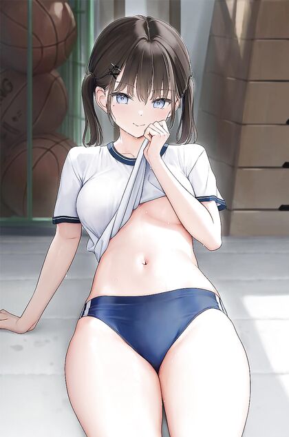 Sweaty AF After Gymnasium Class Porn Pic
