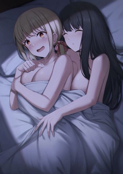 Hella Fuckin’ Hot Hentai XXX Porn Pic of Two Sizzlin‘ Bitches Getting It On Together in Bed