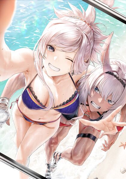 Holy Shit! Miyamo Taking Hentaied Selfies wit Cum-Sucking Ceannis