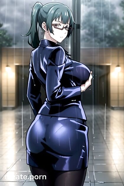 Fat Rear View with Red Eyes in Mind-Blowing Hentai Picture
