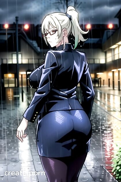 Maki Zenin's Plump Body and Seductive Red Eyes in Juicy Hentai Picture