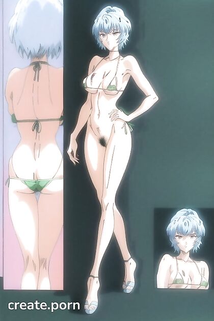 Rei Ayanami from Evangelion Gets Fully Covered in Hairy Hentai Picture