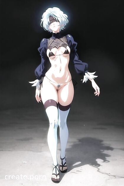 Yorha No.2 Type B in Tiny 18+ Bikini for Steamy Anime Style Hentai Picture