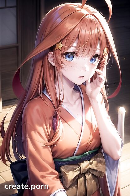 Itsuki Nakano from Gotoubun No Hanayome in Ultra-Detailed Ginger Hentai Pleasure