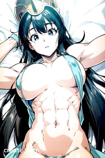 Muscular Bottom Laid Out for  Hentai Picture