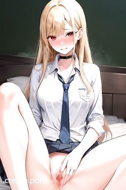 in Fit Uniform Takes Pleasure in the Bedroom Hentai Fantasy