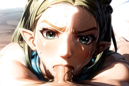 Zelda from The Legend of Zelda Disgusted by  HentaiCumshots