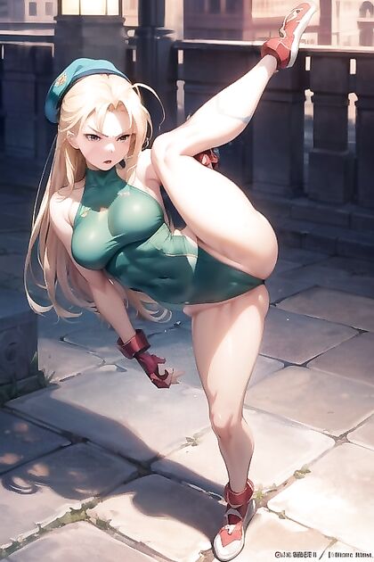 Beautiful Hentai Girl 18+ Shows Off Her Medium Ass with Seductive High Kicks