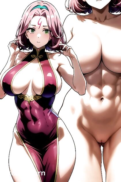 Naked Sakura from Naruto in Detailed Screencap Hentai Images