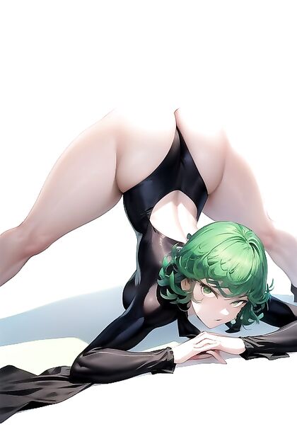 Rear View of Jack O’Lantern Pose in Form-Fitting Clothes Hentai Picture