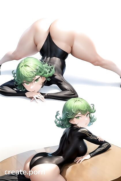 Tatsumaki from One Punch Man Shows Off Her Rounded Ass in Jack O' Lantern Pose