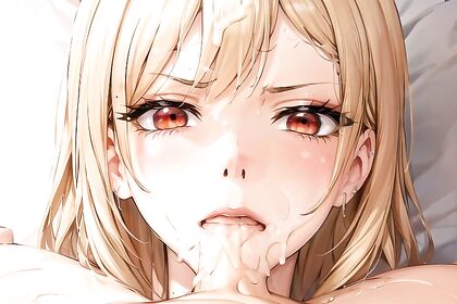 Kitagawa Marin from Sono Bisuku Doulu Wa Koi O Suru Gets Creampied in Disgusted Hentai Image