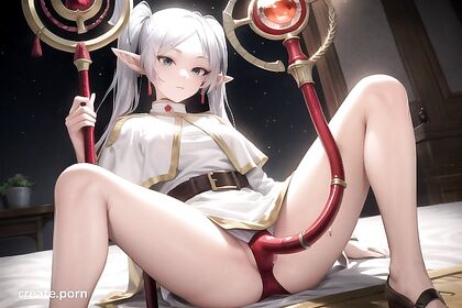 Futanari Frieren from Beyond Journey’s End in Naughty Hentai Adventures