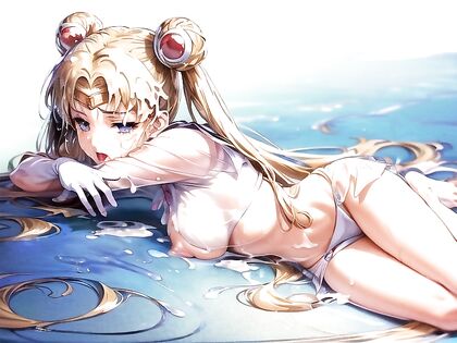 Face Drenched in cum with Mouth Agape in  Hentai Images