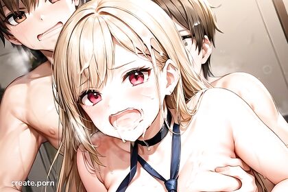 Kitagawa Marin from Sono Bisuke Doulu Shocks in Naked Hentai Pleasure